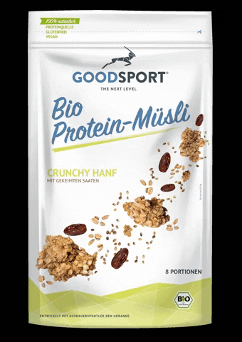 GOOD-SPORT goodsport gekeimt protein müsli crunchy hanf GIF