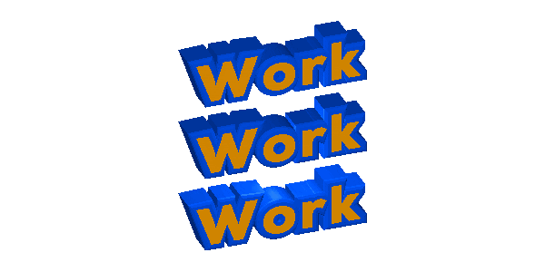 Work Work Work Job Sticker