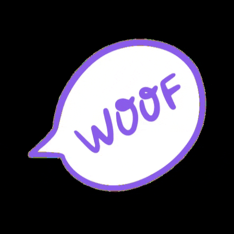 pobykylorey dog goofy woof bark GIF