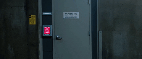 leaving emergency exit GIF by Venom Movie