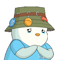 Sad I Miss You Sticker by Pudgy Penguins