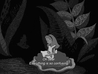 im not myself alice in wonderland GIF