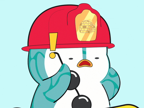Scared Horror GIF by Pudgy Penguins