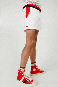 Distyled lets move red shoes sexy legs GIF