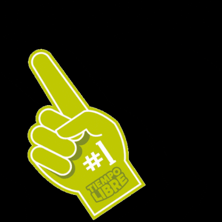 TiempoLibrePeru giphygifmaker 1 dedo numero uno GIF