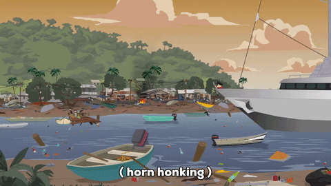 bebe stevens boat GIF by South Park 