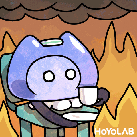 Coffee This Is Fine GIF by HoYoLAB