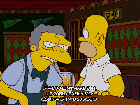 homer simpson beer GIF