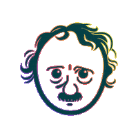 epssammie poetry poem poe edgarallenpoe Sticker