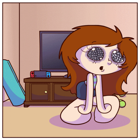 LittleAnimatedMe giphyupload focus exhaustion zoning out GIF