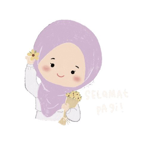 Girl Balloon Sticker