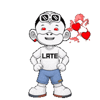 Running Late Sticker by Zhot