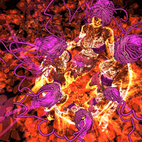 reinbijlsma fire trippy woman women GIF