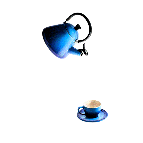LCCA-Design tea cup teatime kettle Sticker