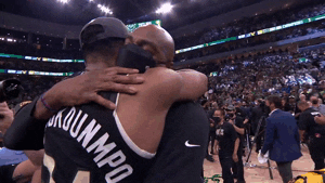 Nba Playoffs Hug GIF by NBA