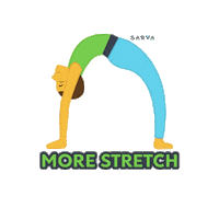 Cat Stretch Sticker by Sarva Yoga