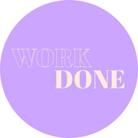 StudioBBB work done work work done with work finished work Sticker