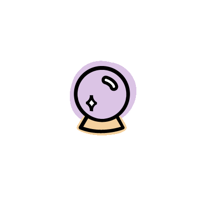 crystal ball Sticker by Glossier