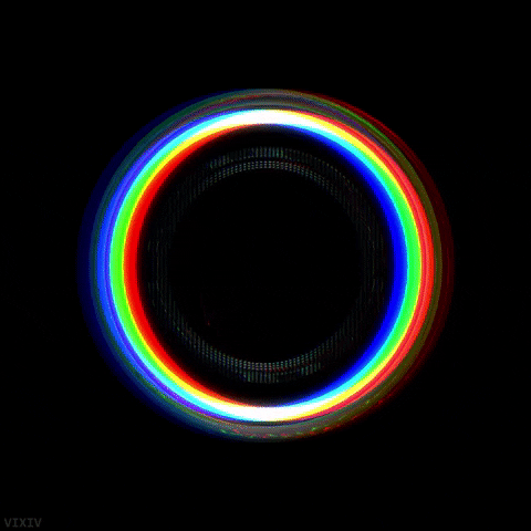 VIXIV loop retro 3d neon GIF