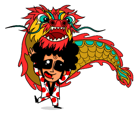 chinese dragon Sticker by Pepephone