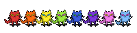 Animation Rainbow Sticker