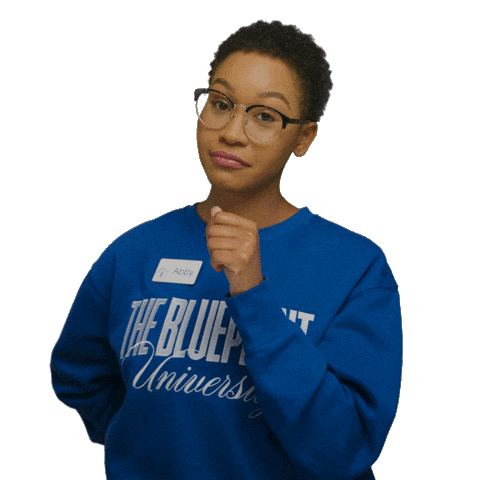 BLUEPRINTUNIVERSITY girl blue money woman Sticker