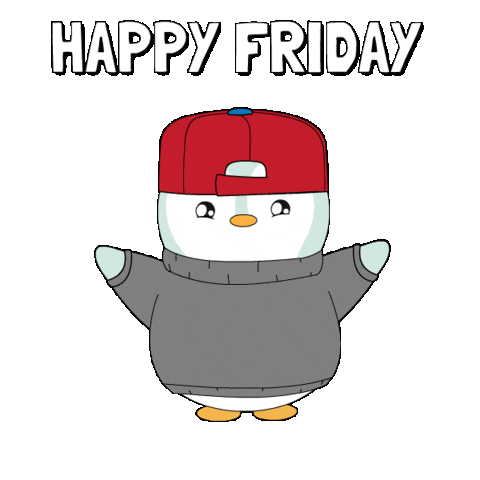 Happy Lets Go Sticker by Pudgy Penguins