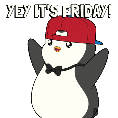 Happy Lets Go Sticker by Pudgy Penguins