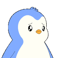 Sad Still Waiting Sticker by Pudgy Penguins