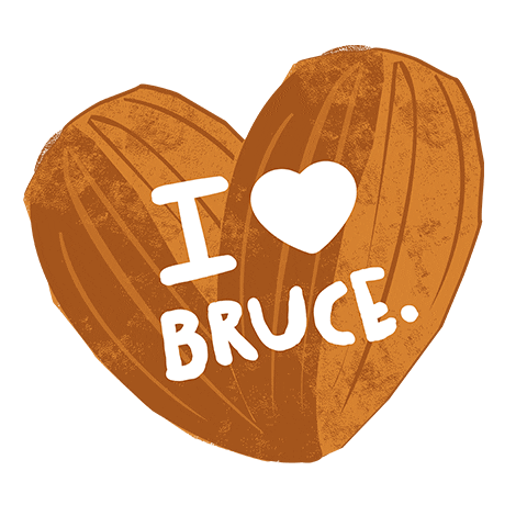 NuttyBruce bruce almond milk nut milk nuttybruce Sticker