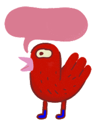 bird talking Sticker by yavuz ozturk