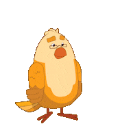 Yellow Bird Sticker by Dumela