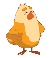 Yellow Bird Sticker by Dumela