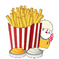 Fast Food Penguin Sticker by Pudgy Penguins