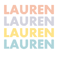 Lauren Sticker by Qali Hair Extension Studio