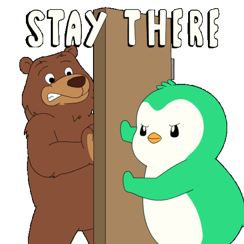 Stay There War Sticker by Abster