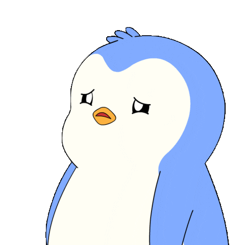 Tired Penguin Sticker by Pudgy Penguins