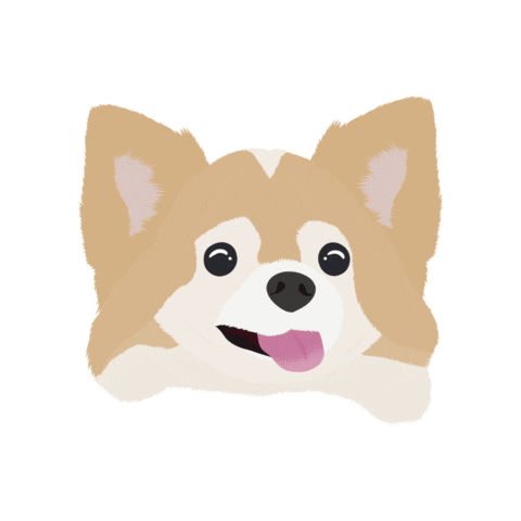 Dog Illustration Sticker