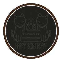 SanOlga birthday neon bffs catlovers Sticker