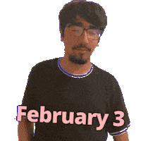 February 3 Sticker