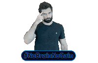 Nobrainnogain Think Sticker by BrainPower