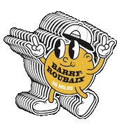 Happy Fun Sticker by Barry Roubaix