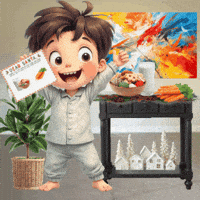 Boys Girls Cookies And Milk GIF