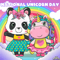 Rainbow Hearts GIF by PandaPals
