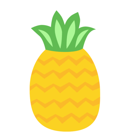 am-grafikdesign summer time sun pineapple Sticker