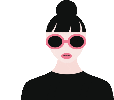 Black Sticker by Come into bloom