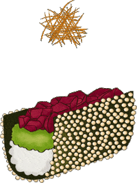 Sushi Temaki Sticker by Nami Nori