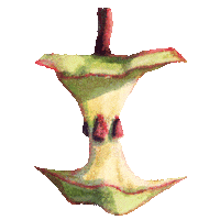 Green Apple Sticker