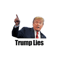 Lying Donald Trump Sticker by Creative Courage