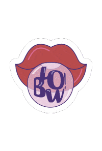 Labios Rojos Gum Sticker by MujeresSobresalientes